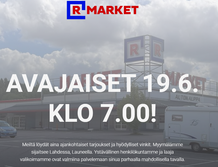 Uusi R Market -ketju tuo kilpailua Lahden päivittäistavaramarkkinoille